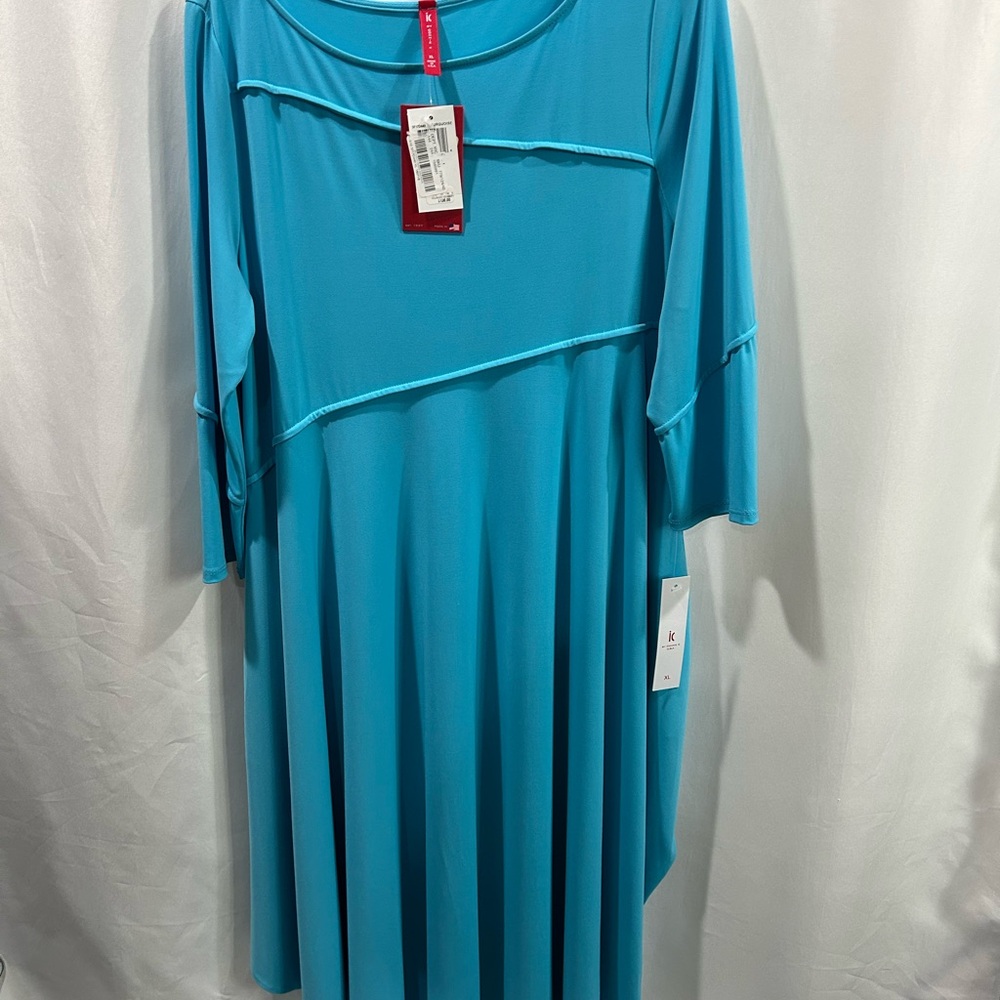 IC COLLECTION Turquoise Asymmetrical Dress
